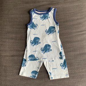 Blue Tea Collection octopus summer nights tank pajama set, 6Y